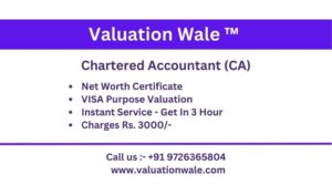 Chartered Accountant Near Me for VISA Purpose Valuation