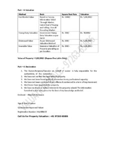 Property Valuation Report Sample Page 2